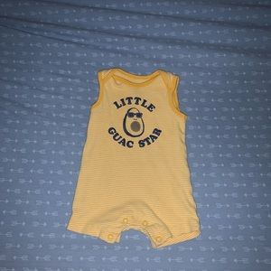 Carter’s Little Guac Star Romper - Yellow